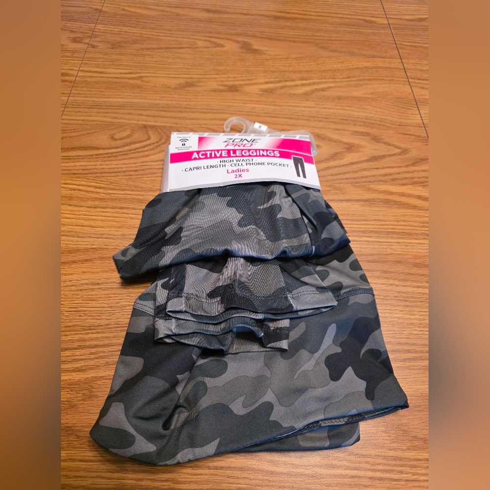 Zone Pro Gray Camouflage Leggings